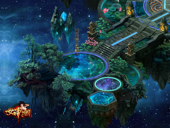 RPG网游《女神三国》场景原画(2)