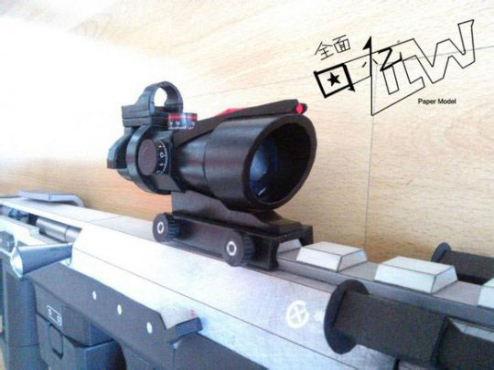 手工大神《使命召唤》逼真纸膜手枪赏析(8)