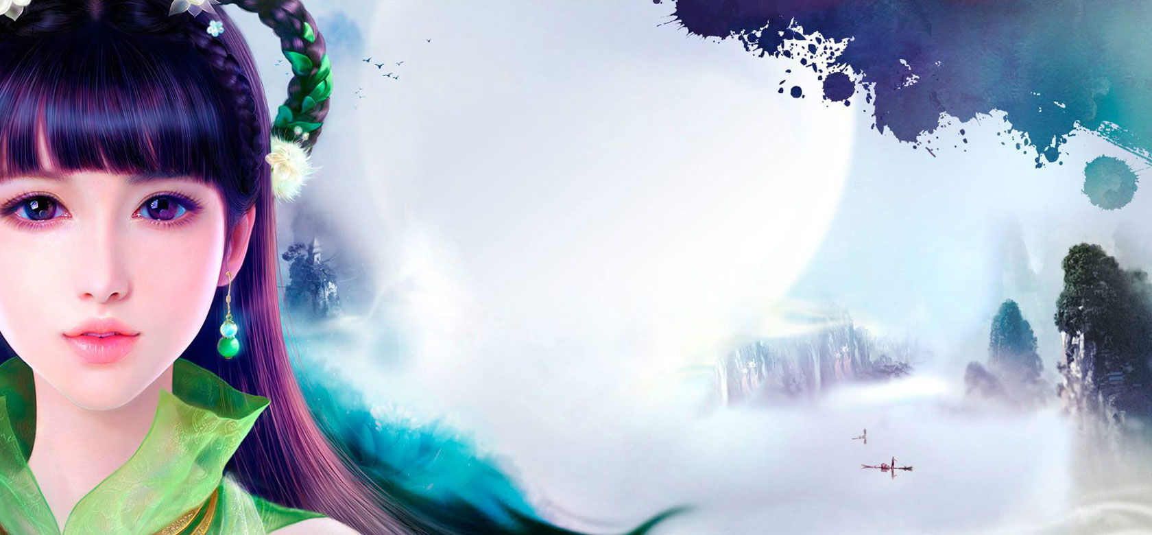 《诛仙3》碧瑶宣传画壁纸(2)