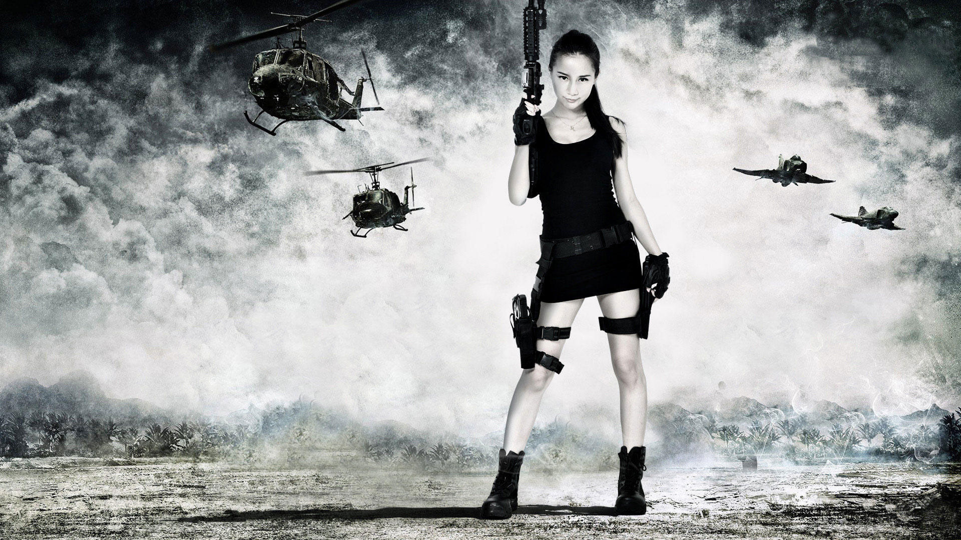 伊芙蕾雅代言《枪魂》壁纸(6)