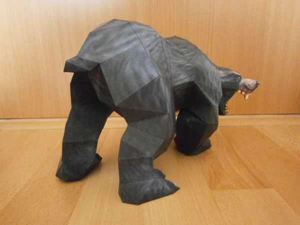 以假乱真的灰熊怪物纸模图赏(8)