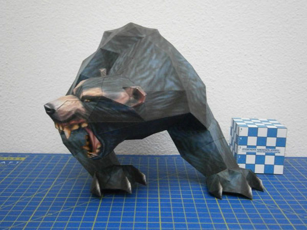 以假乱真的灰熊怪物纸模图赏(11)