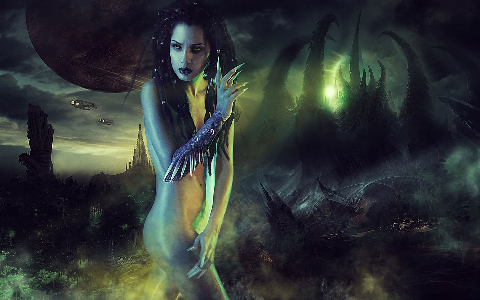 《机战》虫族女王COS桌面壁纸(2)