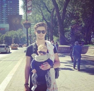 巴西男模与儿子合影搞笑图赏(7)