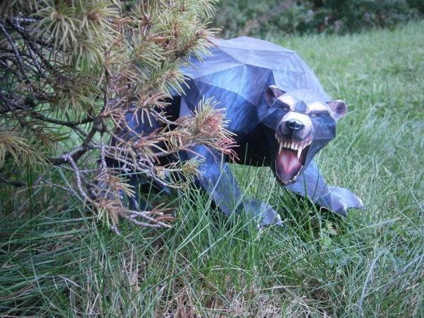 以假乱真的灰熊怪物纸模图赏(2)