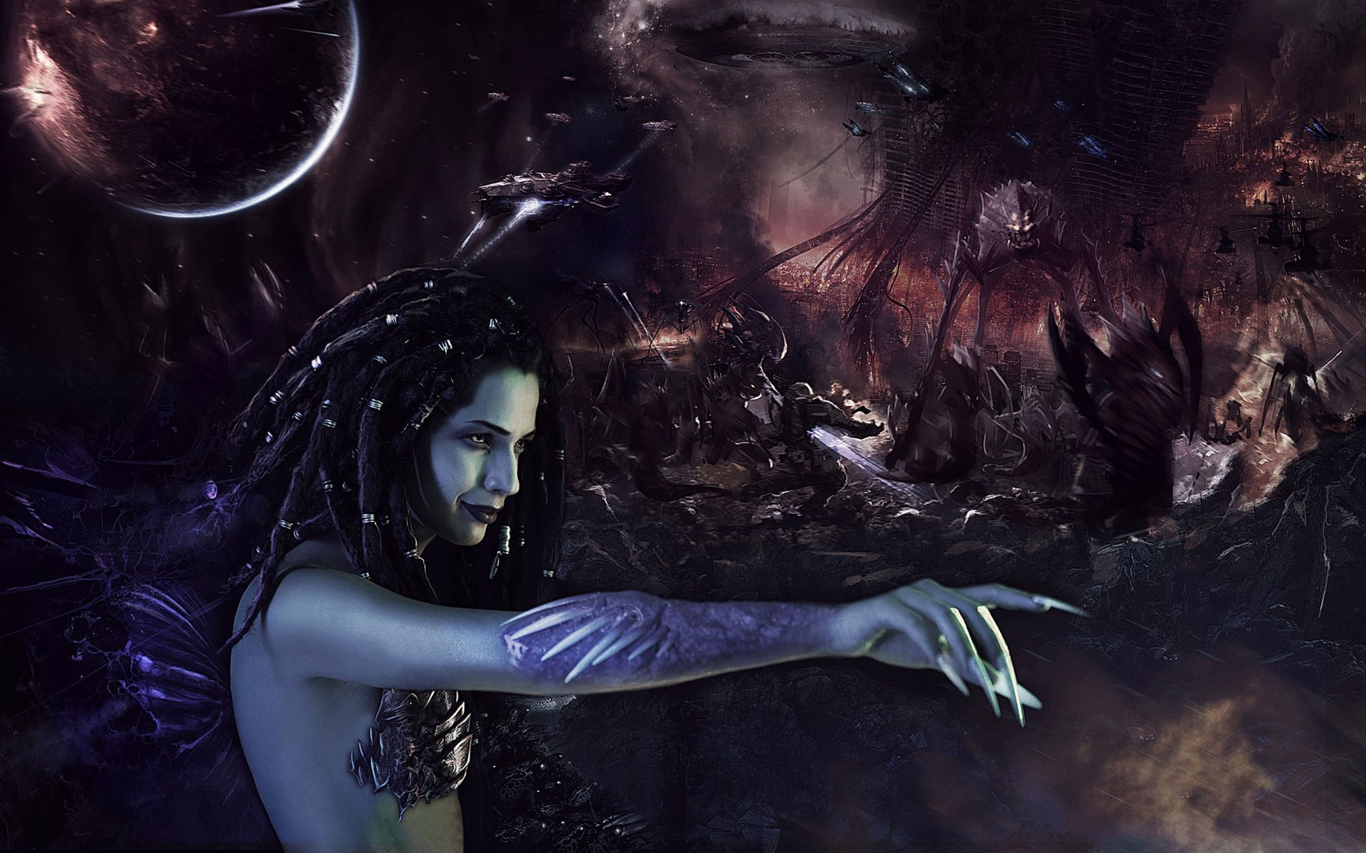 《机战》虫族女王COS桌面壁纸(5)