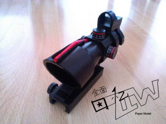 手工大神《使命召唤》逼真纸膜手枪赏析(7)