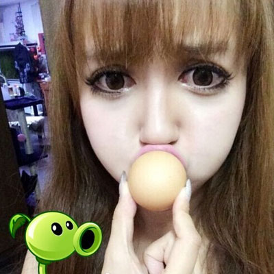 交大豌豆女神cos豌豆射手搞笑图集(7)