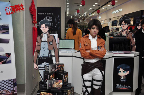 上海《进击的巨人》主题数码店(11)