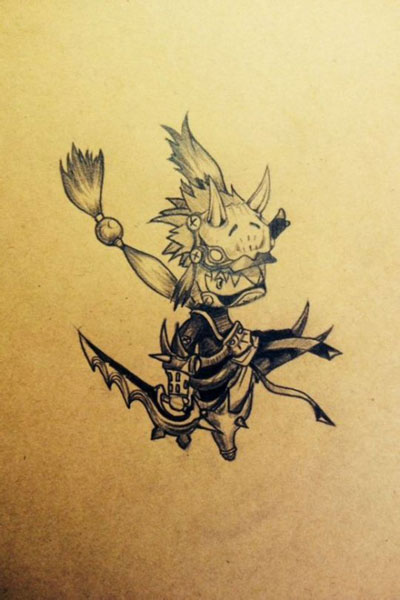 玩家手绘《地城之光》人物美图赏(14)