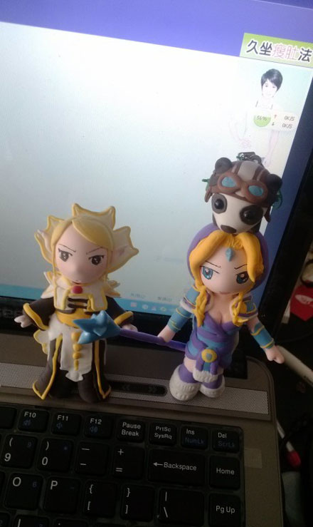 DOTA2女玩家自制萌系黏土英雄(2)