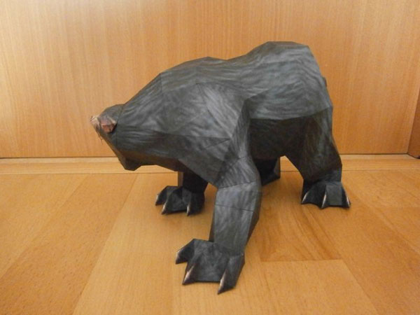 以假乱真的灰熊怪物纸模图赏(9)