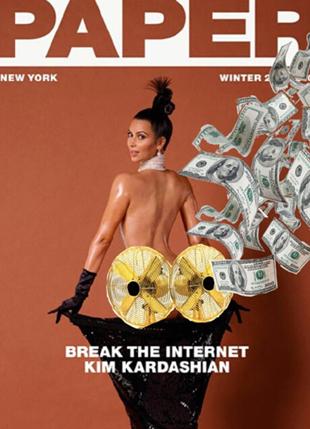 恶搞金-卡戴珊美酒肥臀搞笑趣图(10)