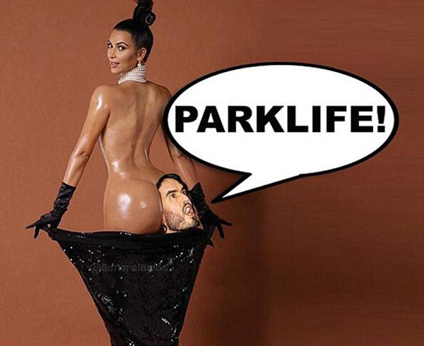 恶搞金-卡戴珊美酒肥臀搞笑趣图(3)