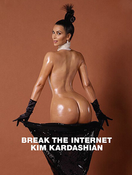 恶搞金-卡戴珊美酒肥臀搞笑趣图(14)