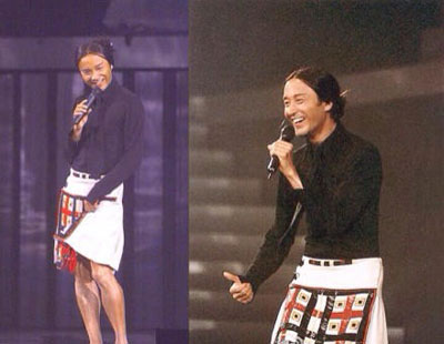 盘点男星穿裙子的那些搞笑趣图(6)