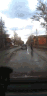 伪碰瓷专业户搞笑GIF(4)