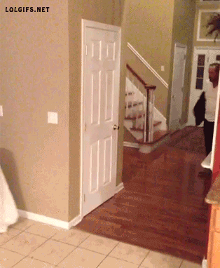 整人不成反被整搞笑GIF2(3)