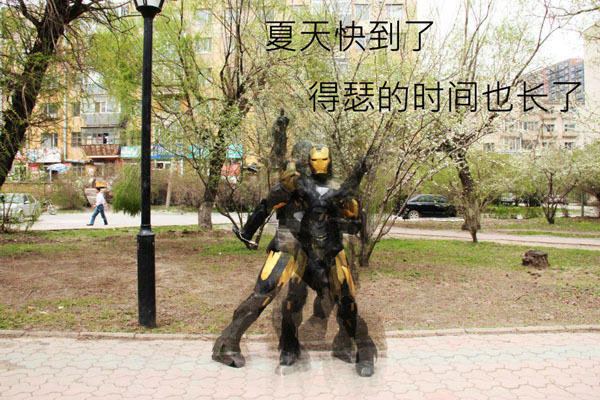 微博趣图 超强粉丝COS一个人的复联(13)