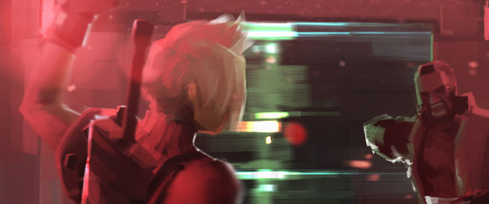 《最终幻想7》水彩速写图赏(14)