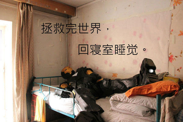 微博趣图 超强粉丝COS一个人的复联(7)