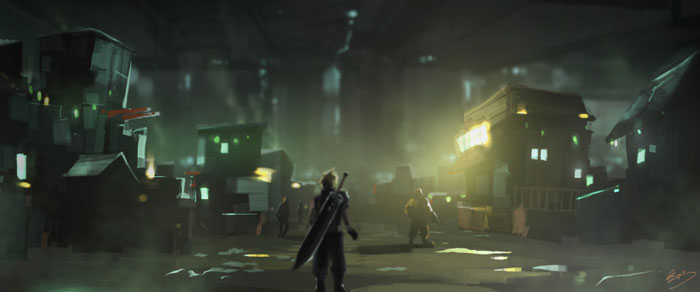 《最终幻想7》水彩速写图赏(3)