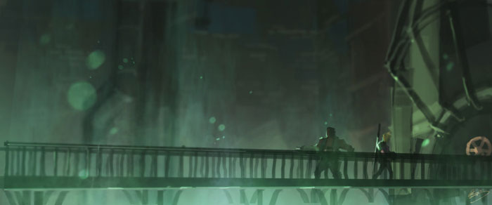 《最终幻想7》水彩速写图赏(9)