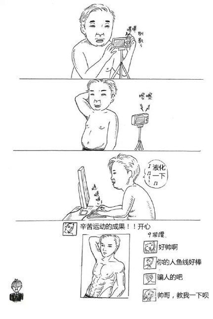 微博精选漫画之自拍背后的真相(8)