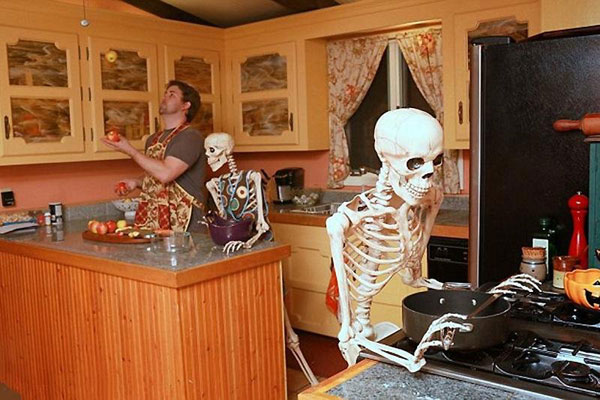 加“骷髅人”生活照搞笑图集(9)