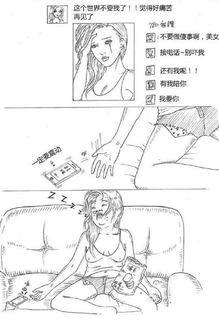 微博精选漫画之自拍背后的真相(2)