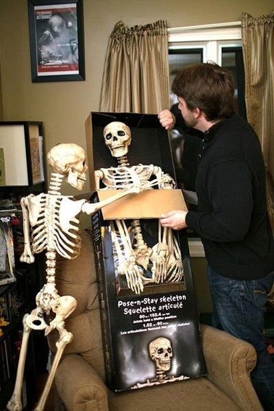 加“骷髅人”生活照搞笑图集(8)