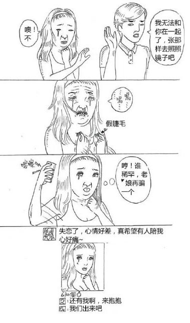 微博精选漫画之自拍背后的真相(3)
