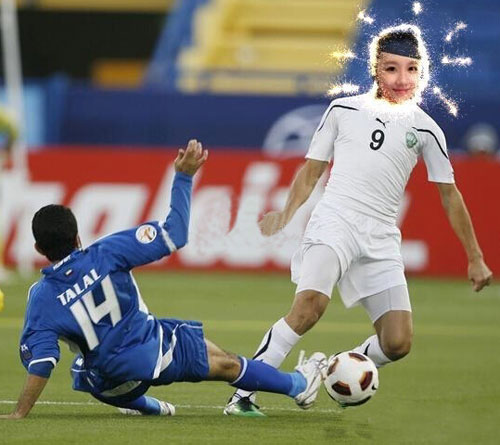 网友恶搞乌贼刘乌兹别克球衣搞笑图片(6)