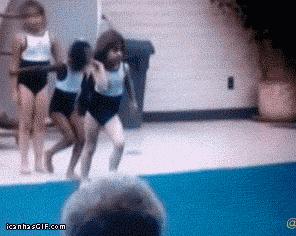 天然呆萌娃萝莉搞笑GIF(4)