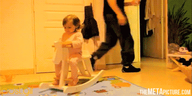 天然呆萌娃萝莉搞笑GIF(3)