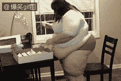 残酷的胖子搞笑GIF(6)