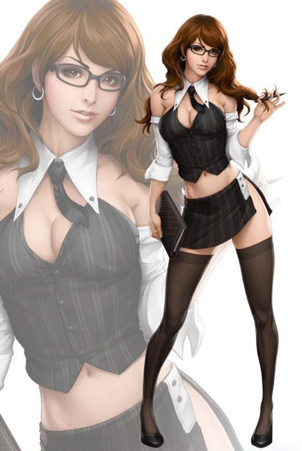 Artgerm游戏美女同人画赏析二(23)