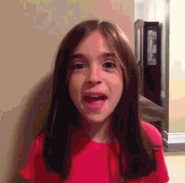 逗比的萝莉一家搞笑GIF(4)