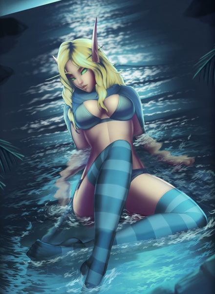 国外画师《魔兽世界》内衣插画图赏(7)