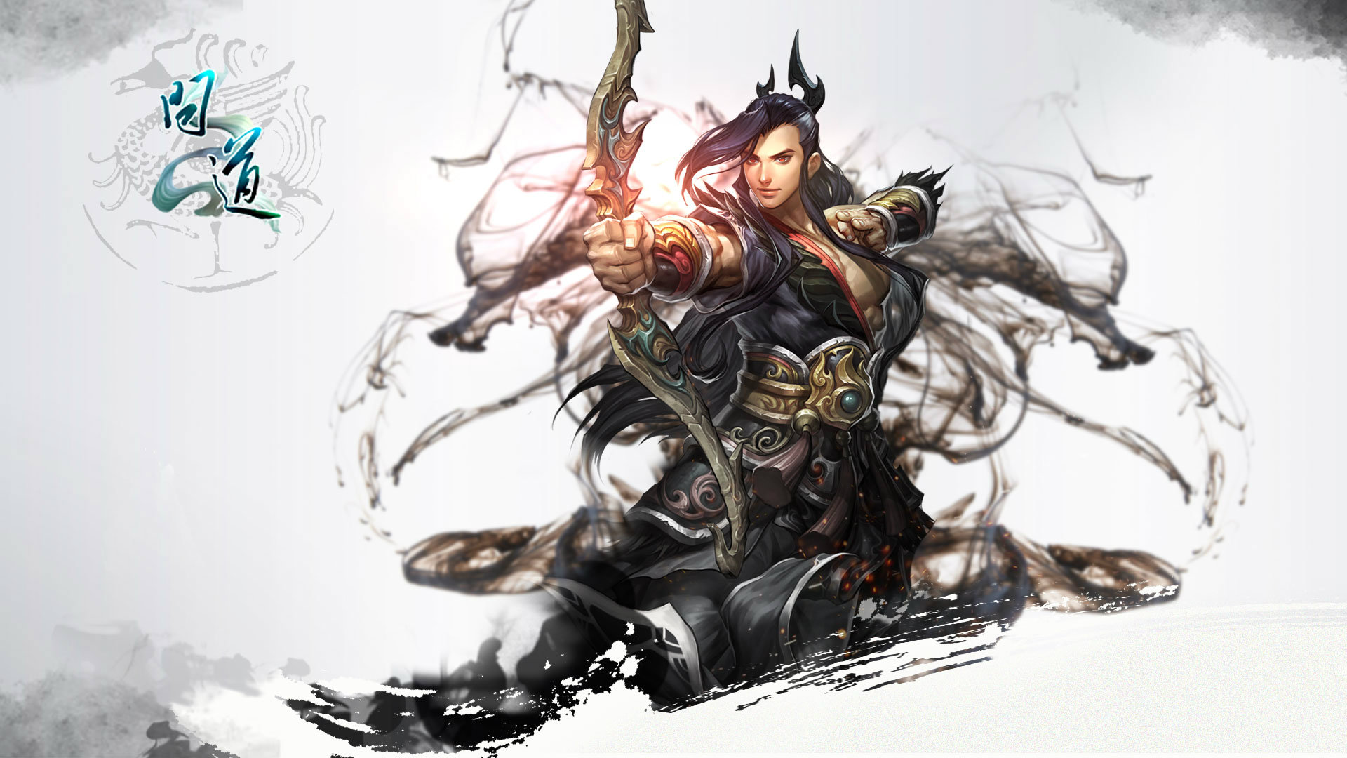 《问道》职业水墨风高清壁纸(4)