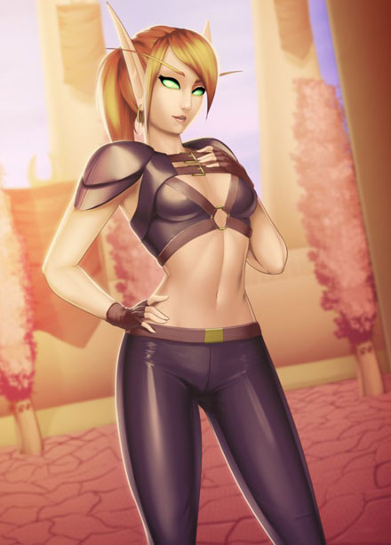 国外画师《魔兽世界》内衣插画图赏(8)