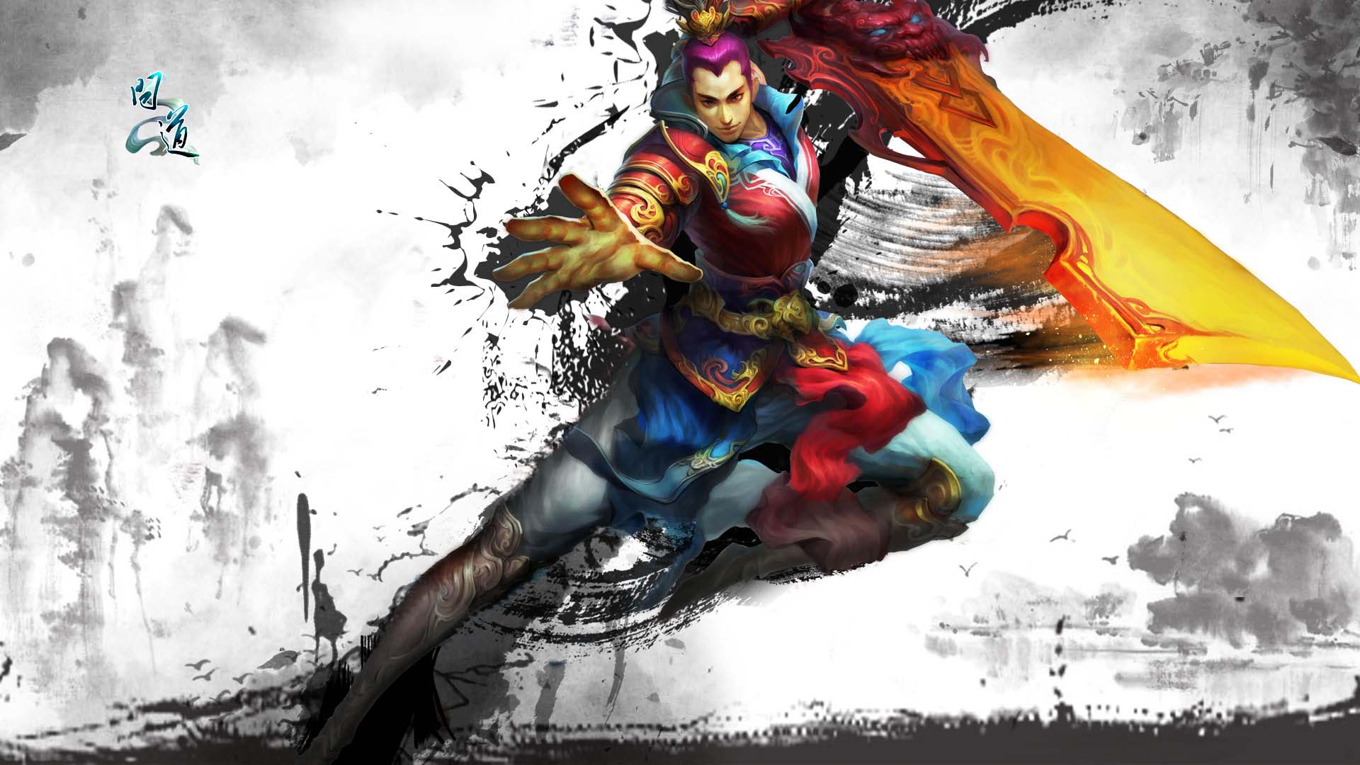 《问道》职业水墨风高清壁纸二(6)