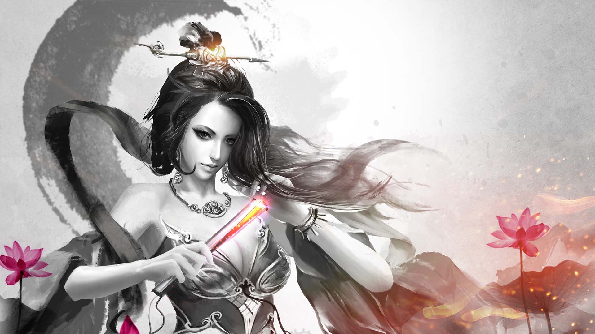 《赤壁之战》职业水墨风格壁纸(2)