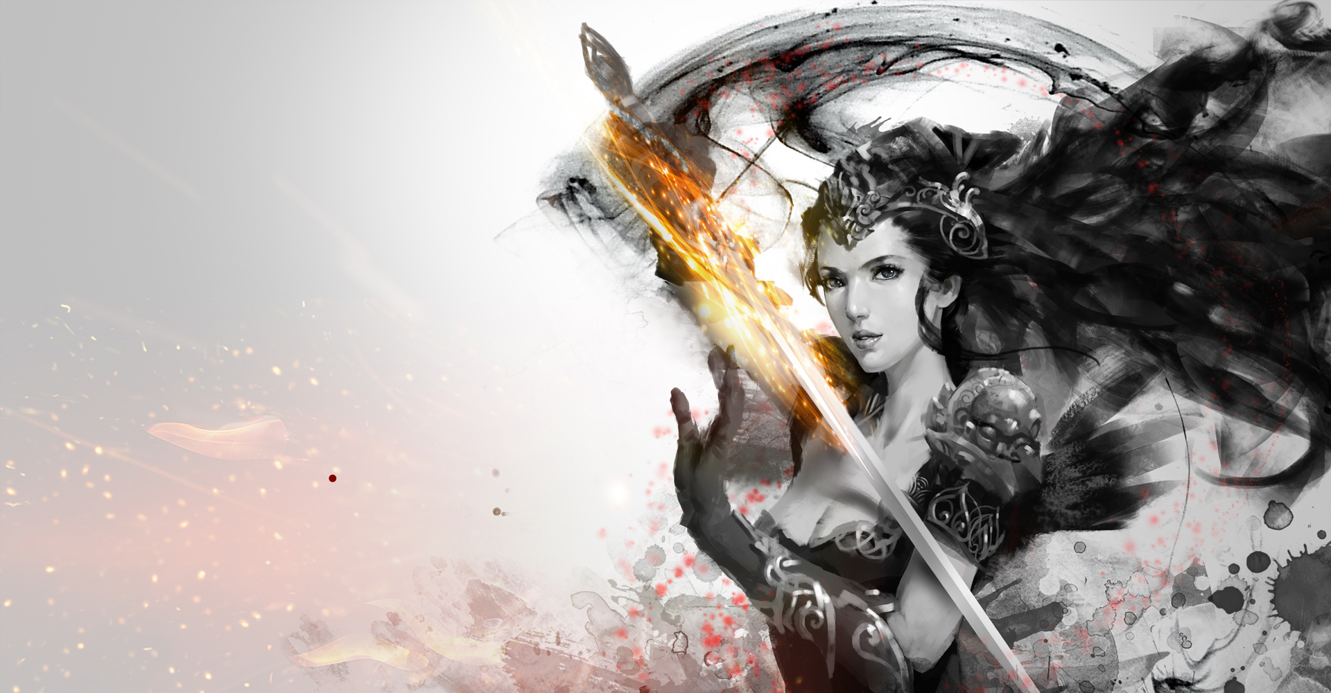 《赤壁之战》职业水墨风格壁纸(3)