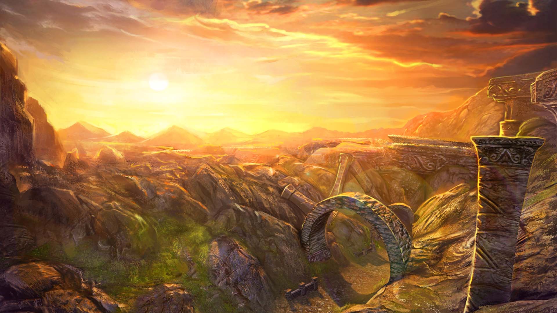 《幻城OL》游戏场景原画壁纸(6)