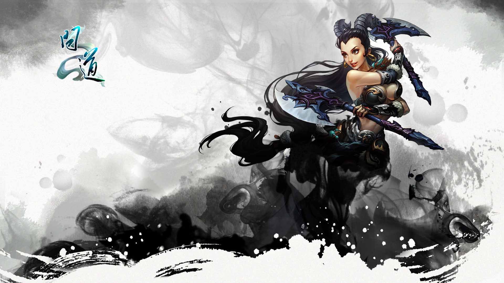 《问道》职业水墨风高清壁纸二(7)