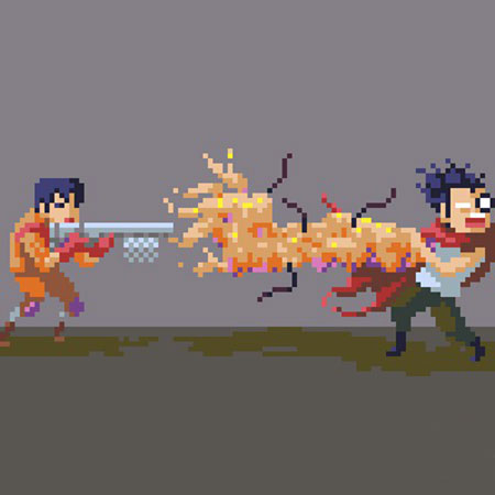 国外画师自制像素版《巫师3》图赏(8)