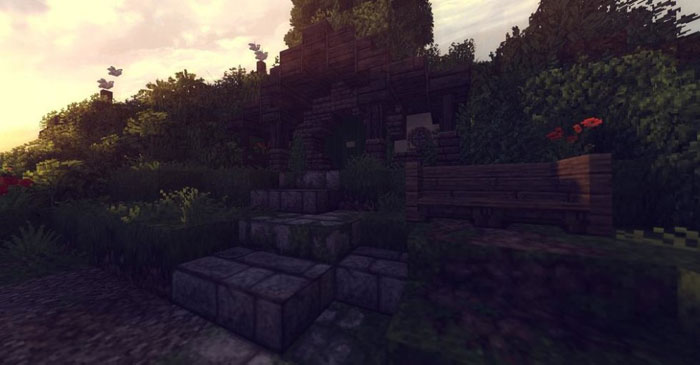 《我的世界》玩家打造指环王夏尔郡场景(4)