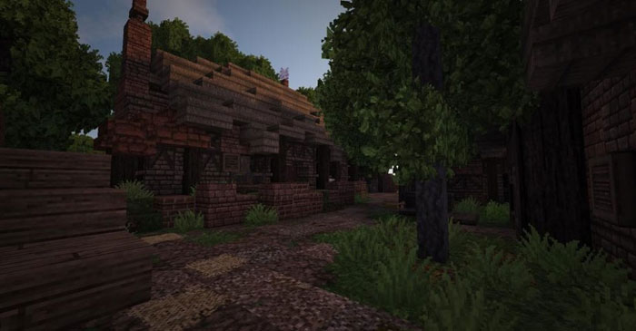 《我的世界》玩家打造指环王夏尔郡场景(8)