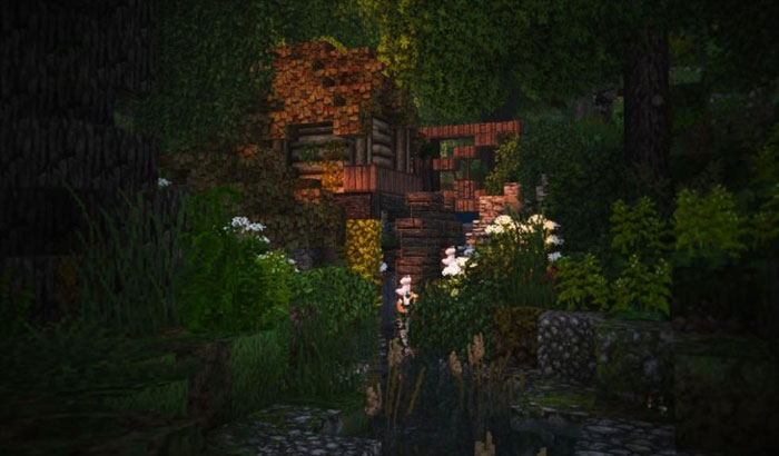 《我的世界》玩家打造指环王夏尔郡场景(10)